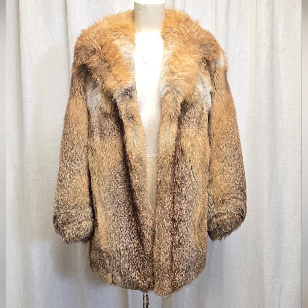 Luxurious Red Fox Fur Coat